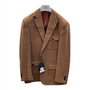 NEW CIGAR men's wool sport coat in brown